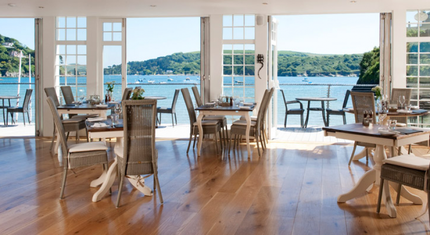 Dine in style with stunning views from The Beachside Restaurant at South Sands