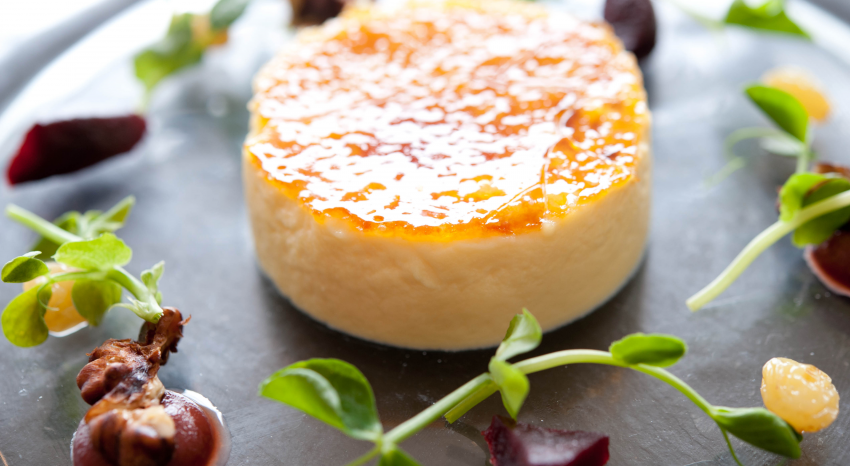 Goats Cheese brulee